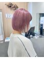 ヴィサージュタイム(VISAGE thyme) 自然な丸みを付けたコンパクトボブ×ハイトーンで柔らかい印象に