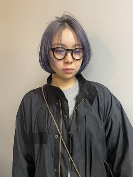 タロ(TALO) 【TALO】ニュアンスショートボブ×ラベンダーグレー