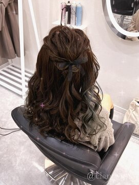 ヘア サロン クラン ソア 心斎橋店(hair salon clan soar) ハーフアップ【クランソア】心斎橋ヘアメ/ヘアセット