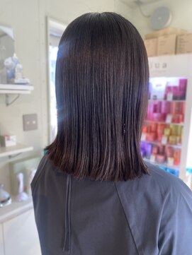 フラミンゴバイカーニバル 江古田(Flamingo by carnival) ミディアムボブ&ラベンダーグレージュカラー