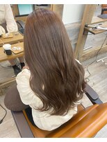 ナンバー アンフィール 渋谷(N° anfeel) 髪質改善透明感ブラウンベージュゆる巻き暖色カラー渋谷