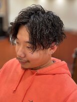 スカイ 亀戸店 (sky)&nbsp;ハイライト/マッシュパーマ/アッシュブラック<理容室>[亀戸]