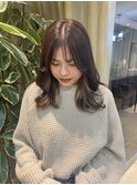 インナーカラー×ベージュ