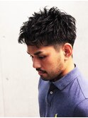 ナチュラルフェード　辻堂大人メンズショートパーマ