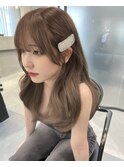 大人気×顔まわり×前髪×ブラウンカラー