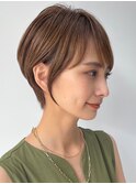 30代40代大人女性/前髪ありショートボブ/ショートヘア/髪質改善