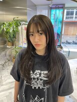 ゼスト 八王子店(ZEST) オリーブロングレイヤーカット【溝呂木結奈】