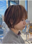 前髪カタログ/イメチェンスタイル／ウェーブパーマ/こなれミディ