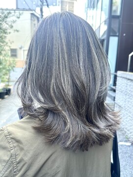 ハーツ(Heart's) 40代50代60代白髪ぼかしハイライトグレイカラー脱白髪染め