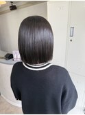 切りっぱなしボブ