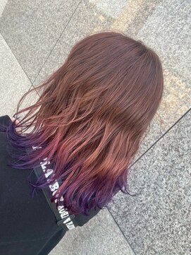 ヒラトヤ 肴町店 立体感ふわふわボブ×ペールパープル大人可愛い小顔スタイル