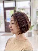 【トライスター】フェイスフレーミングカラー/細めハイライト
