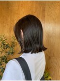 結べるボブ×透明感グレージュ