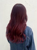 コンティロミー(CONTI ROMMY.)&nbsp;本厚木◎ワインレッドチェリーレッド◎韓国風巻きロング髪質改善