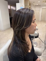 アッシュ 仙川店(Ash)&nbsp;30代40代50代脱白髪染めウルフレイヤー白髪ぼかしハイライト