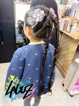 【ヘアセット】 ゆめかわツイン・ロングブレイド