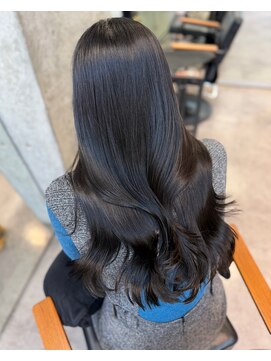 ルート 南堀江(route) ブルーブラック/髪質改善/艶髪/縮毛矯正/前髪カット/南堀江
