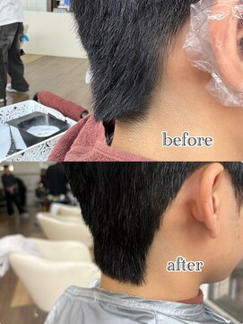 オーシャントーキョー 大阪(OCEAN TOKYO) ワックスなしツーブロックメンズセンターパートニュアンスパーマ