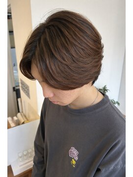 エフコード 難波(F-CODE) 毛流れセンターパート【ニュアンスパーマ】