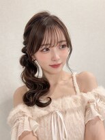 シュガーアンドソルト 垂水(SUGAR&SALT)&nbsp;サイドポニー/編み込み/シースルーバング/推し活/ヘアセット