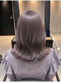 ラベンダーグレージュ/ハイトーンカラー/ケアブリーチ