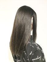 フレイムスヘアデザイン(FRAMES hair design)&nbsp;ツヤ感グレージュ×ストレートレイヤー