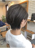 暗髮アッシュころんショート