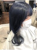 ネイビー×グレー/kana