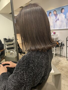 ジュール 新宿三丁目(Joule) 顔型別ヘアスタイル特集/マロンベージュ/Aラインボブ/新宿三丁目