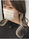 ケアブリーチインナーカラーイヤリングカラーハイライトイルミナ