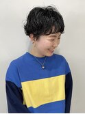 黒髪/パーマ/ショートヘア