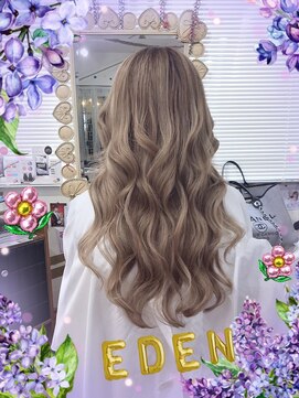 エデン ビークス チルドレン(EDeN Beeks children) #ハニーベージュ#プルエクステ#ダブルカラー#ブリーチ３回ロング