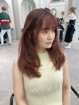 リッカ(LICCA) 【LICCA 伊崎優李】韓国ヘア/レイヤーカット/姫カット/オレンジ