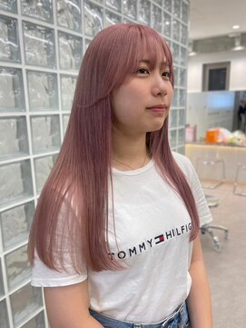 サンクプロジェクト(cinq PROJECT) ダブルカラーミルクティーベージュカラーブルーブラックブリーチ