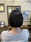 暗め艶カラー　30代/40代/50代（田村良平）/.丸みショートボブ
