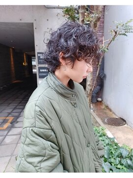 パープル(purple) ハンサム女子パーマ