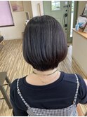 艶カラーショートボブ