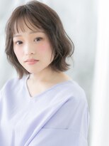 ヘアーリゾートパル(HAIR RESORT PAL)&nbsp;オン眉グレーベージュゆるふわ巻き外ハネボブb天王台