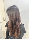 ブリーチなしレッドブラウン