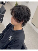 ブライト(BRIGHT)&nbsp;センターパートウルフツイストスパイラルパーマ