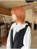 オレンジカラー/オレンジベージュ/wカラー