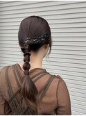 【jasmin】同窓会ヘアセット × 編みおろし