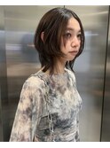 レイヤーカット/クラゲヘアー/ウルフカット/ミディアムrina