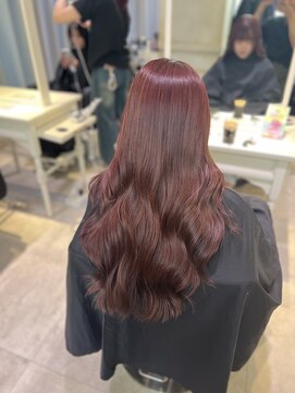 アソビ 表参道(ASOBI) ブリーチなしダブルカラー/ブリーチなし/表参道/ピンクカラー