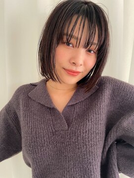 ベター(better) 爽やか軽めナチュラルダークブラウンボブ