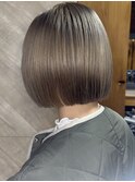 ミルクティーグレージュボブ