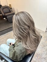 ブレンド 渋谷(BLend)&nbsp;ハイライトカラーミディアムヘア暗めカラーデザインカラー