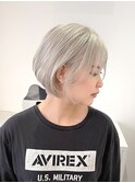 イメチェンホワイトブリーチボブ【suiw】昭和町/天王寺/阿倍野