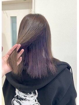 ベルバイグレイス(BELLE by grace) インナーカラー　ディープパープル