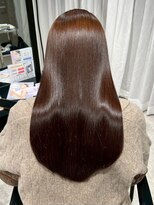 ヘアメイク ミチ 富田店(HAIRMAKE MICHI)&nbsp;髪質改善 縮毛矯正 ロング 艶髪 暖色系 秋カラー ブラウン